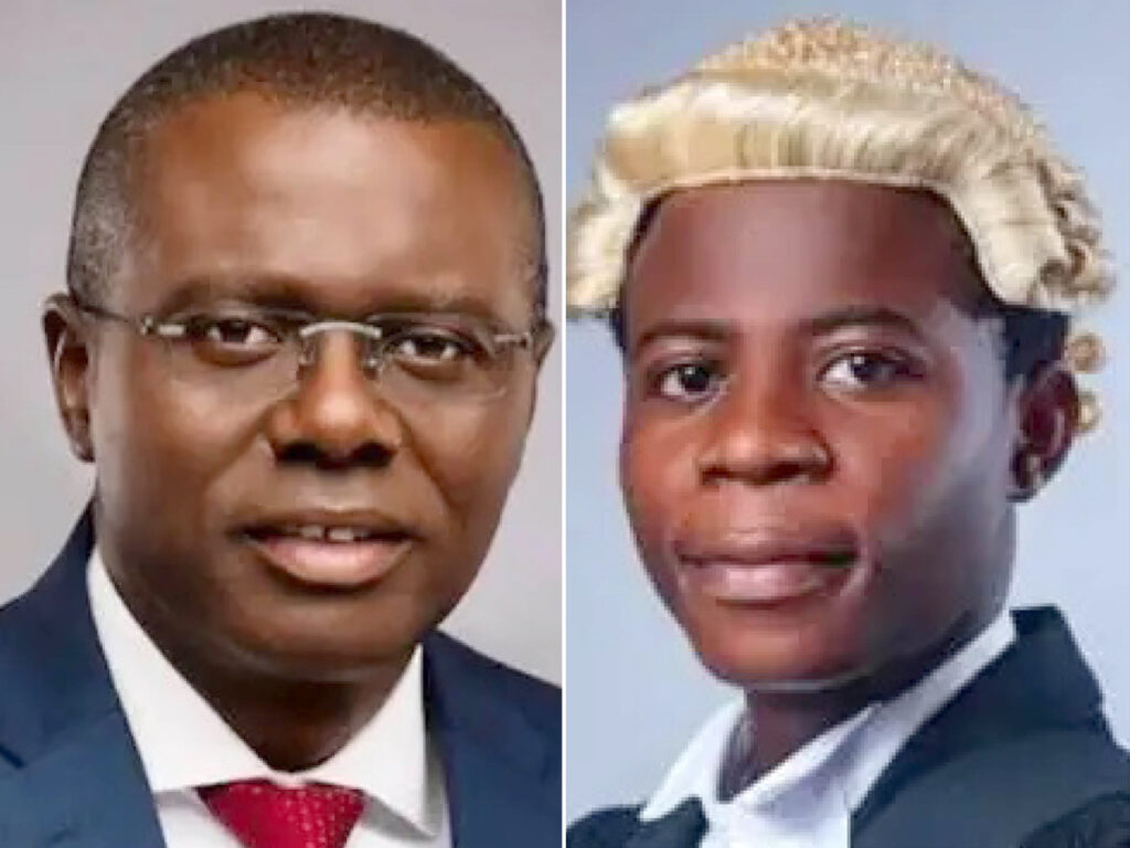Governor Babajide Sanwo-Olu and Festus Ogun