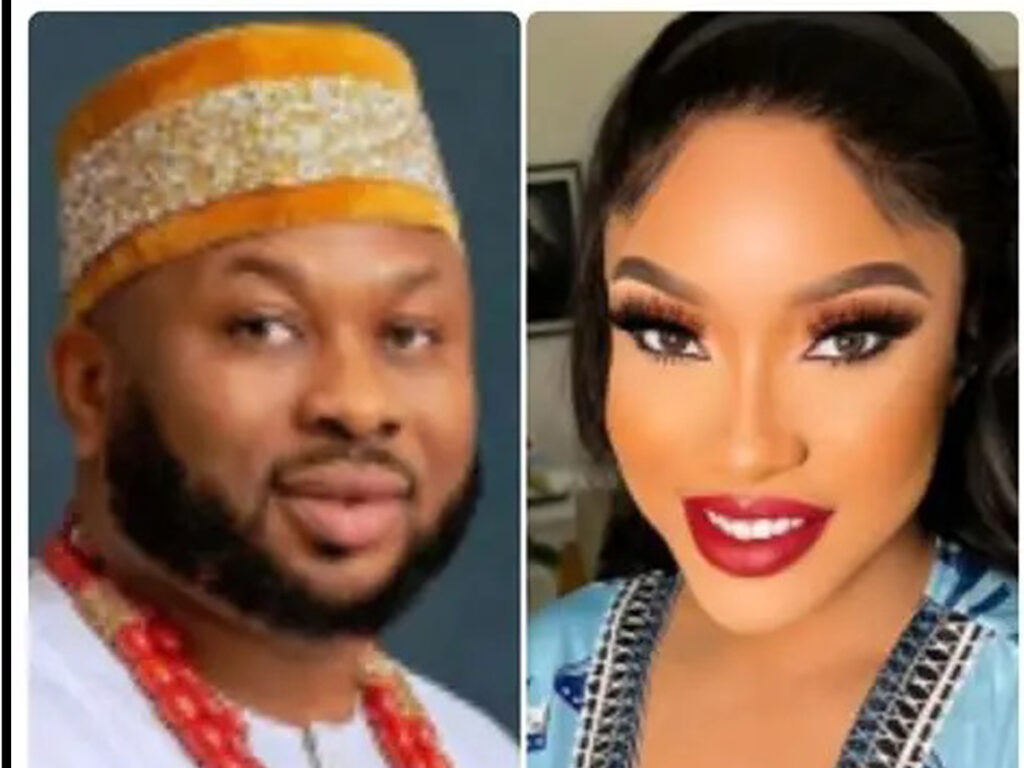 Tonto Dikeh and Olakunle Churchill