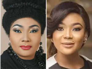 Nollywood actresses Eucharia Anunobi and Rachael Okonkwo